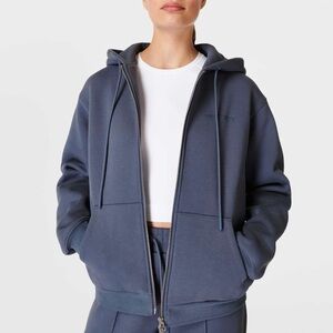 Sweaty Betty Elevated Cotton Rich Zip Up Hoodie
